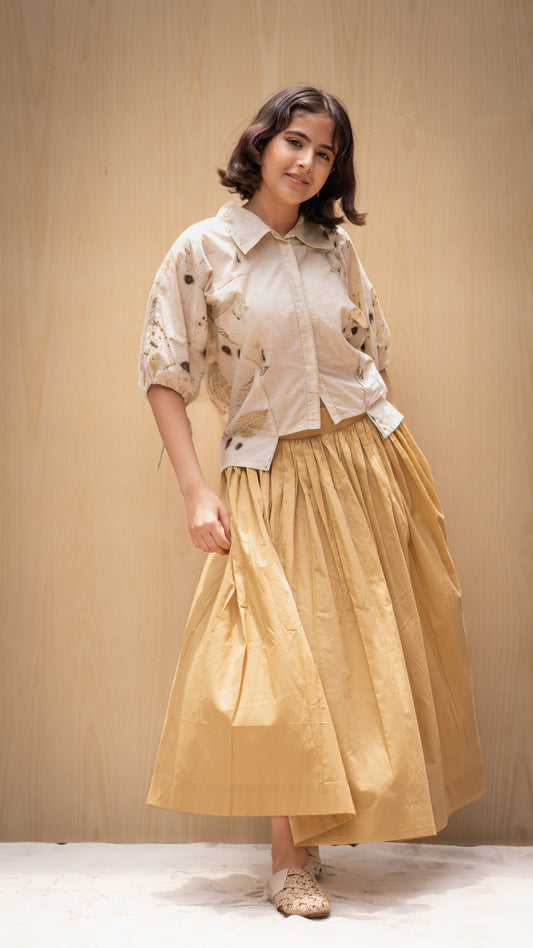 Jamun Haze Asymmetrical Shirt Top